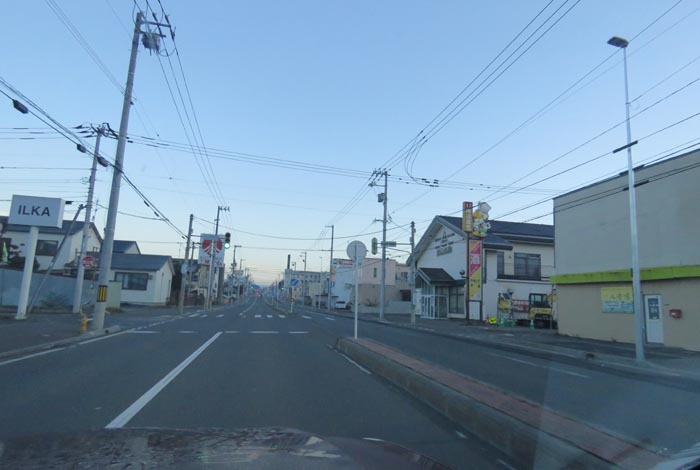 webnews今朝の北見/とん田通り、南大通り交差点から国道39号方向