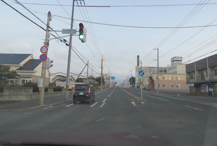 webnews今朝の北見/とん田通り、南大通り交差点から国道39号方向