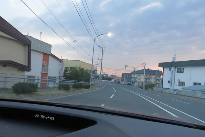 webnews今朝の北見/無加川橋を渡り南大通り交差点方向