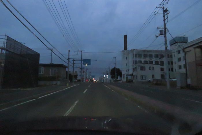webnews今朝の北見/とん田通り、南大通り交差点から国道39号方向