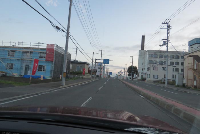 webnews今朝の北見/とん田通り、南大通り交差点から国道39号方向