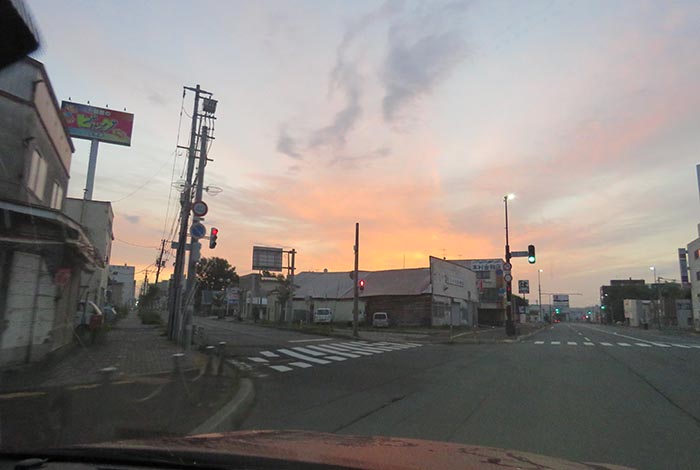 webnews今朝の北見/交差点から北4条通り側のパレスビル方向