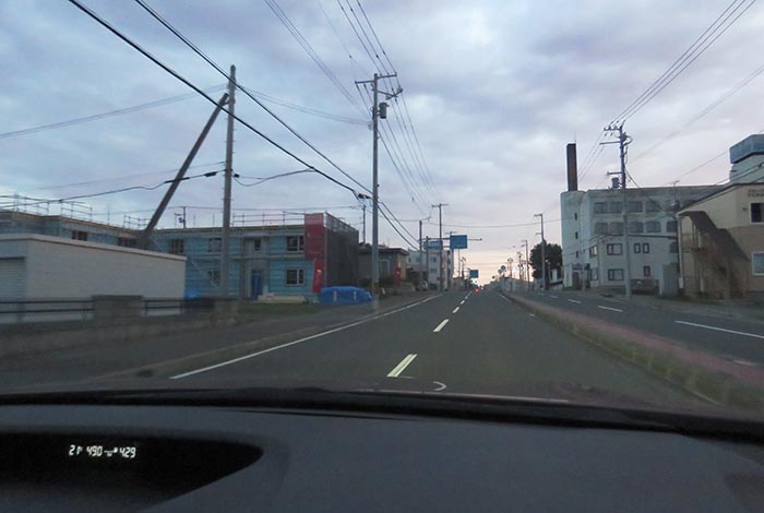webnews今朝の北見/とん田通り、南大通り交差点から国道39号方向