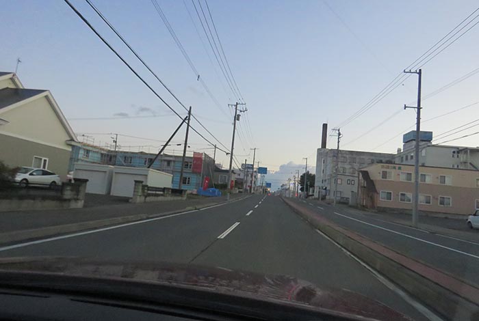 webnews今朝の北見/とん田通り、南大通り交差点から国道39号方向