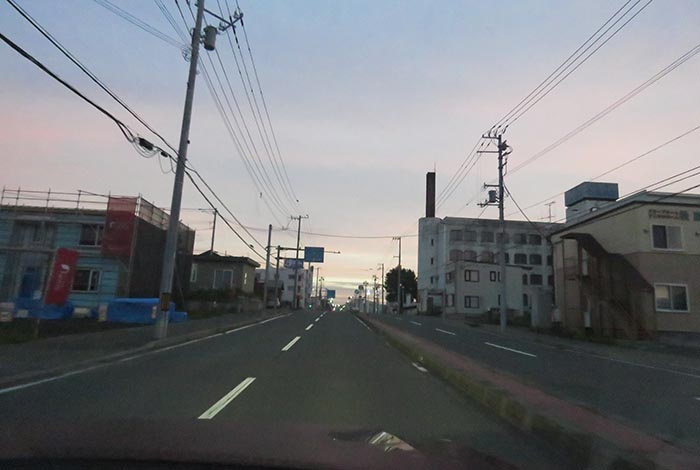 webnews今朝の北見/とん田通り、南大通り交差点から国道39号方向