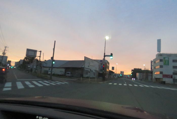 webnews今朝の北見/交差点から北4条通り側のパレスビル方向