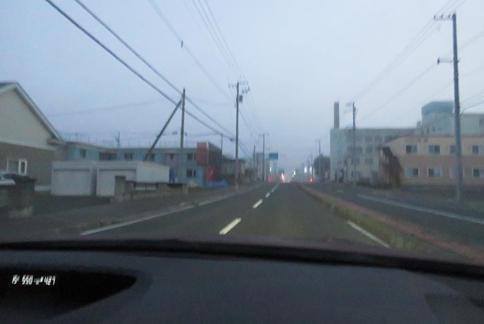 webnews今朝の北見/とん田通り、南大通り交差点から国道39号方向
