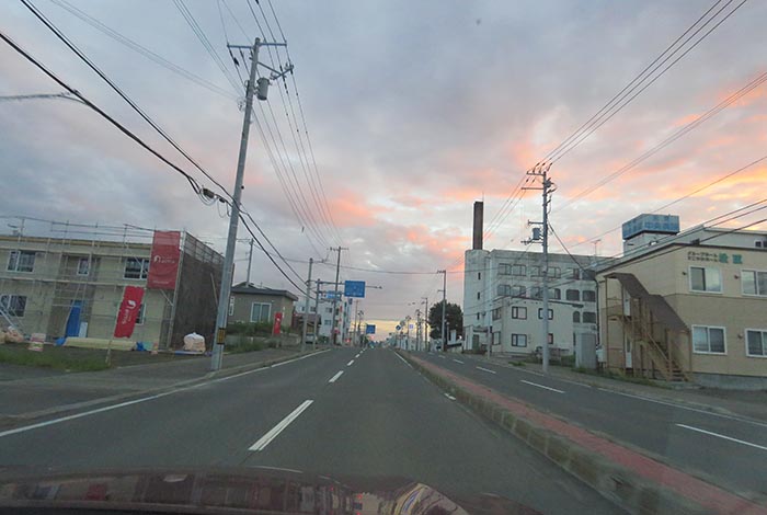 webnews今朝の北見/とん田通り、南大通り交差点から国道39号方向