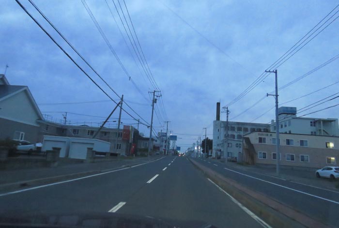 webnews今朝の北見/とん田通り、南大通り交差点から国道39号方向
