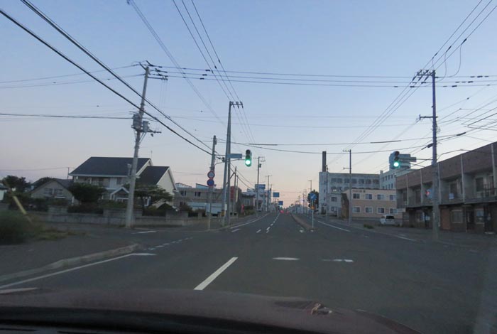 webnews今朝の北見/とん田通り、南大通り交差点から国道39号方向