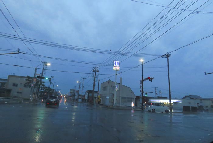 webnews今朝の北見/交差点から奥は常呂方面