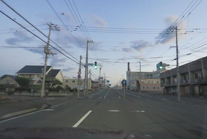 webnews今朝の北見/とん田通り、南大通り交差点から国道39号方向