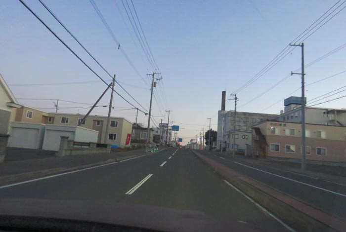 webnews今朝の北見/とん田通り、南大通り交差点から国道39号方向