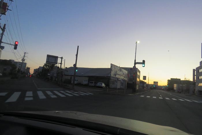 webnews今朝の北見/交差点から北4条通り側のパレスビル方向