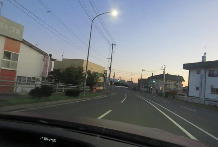 webnews今朝の北見/無加川橋を渡り南大通り交差点方向