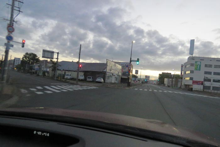 webnews今朝の北見/交差点から北4条通り側のパレスビル方向