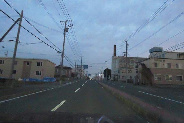 webnews今朝の北見/とん田通り、南大通り交差点から国道39号方向