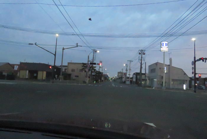 webnews今朝の北見/交差点から奥は常呂方面