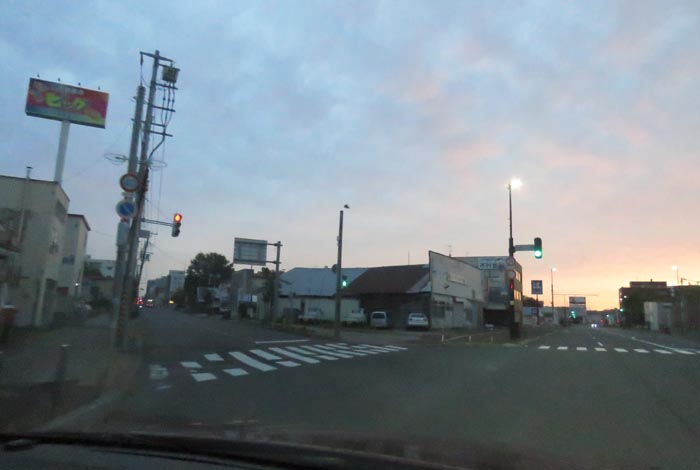 webnews今朝の北見/交差点から北4条通り側のパレスビル方向