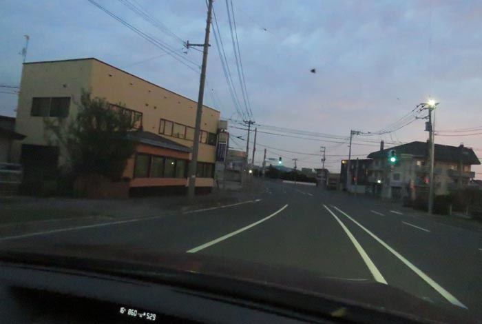 webnews今朝の北見/無加川橋を渡り南大通り交差点方向