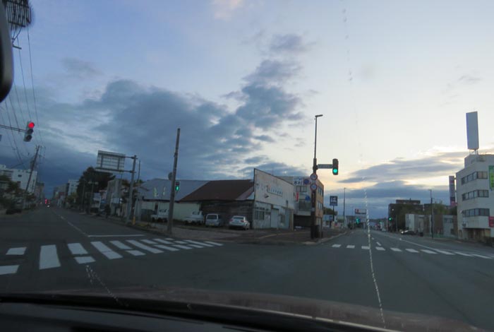 webnews今朝の北見/交差点から北4条通り側のパレスビル方向