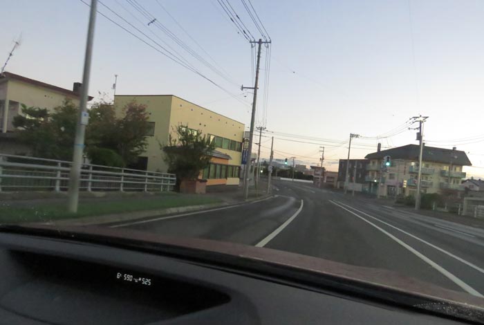 webnews今朝の北見/無加川橋を渡り南大通り交差点方向