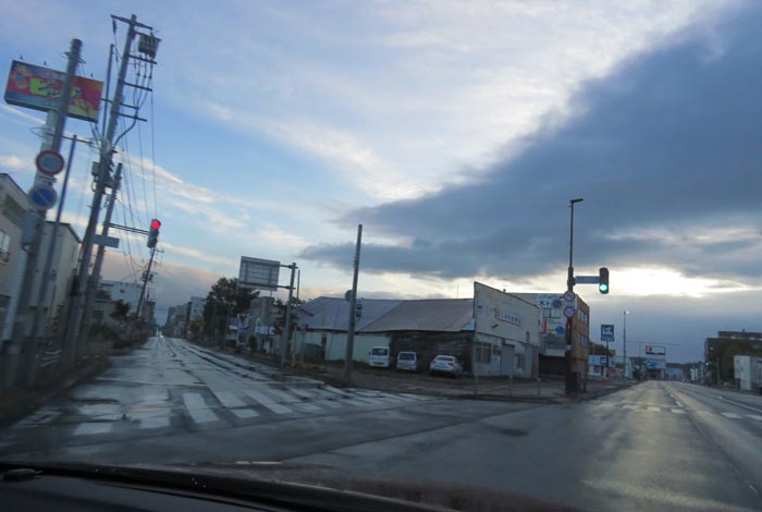 webnews今朝の北見/交差点から北4条通り側のパレスビル方向