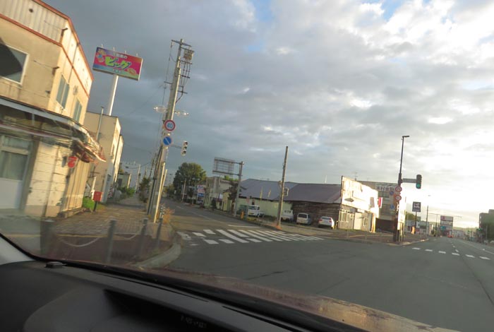 webnews今朝の北見/交差点から北4条通り側のパレスビル方向