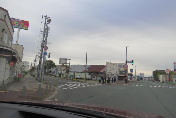 webnews今朝の北見/交差点から北4条通り側のパレスビル方向