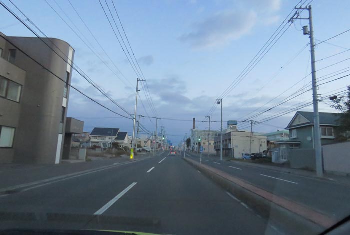 webnews今朝の北見/とん田通り、南大通り交差点から国道39号方向