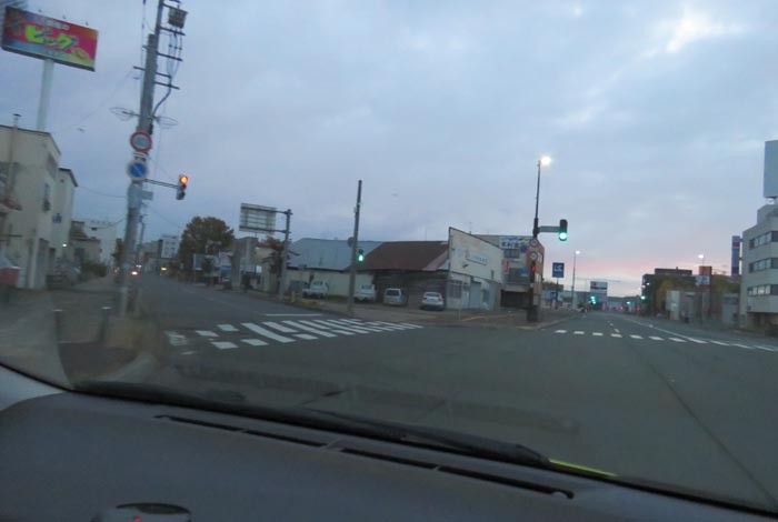 webnews今朝の北見/交差点から北4条通り側のパレスビル方向