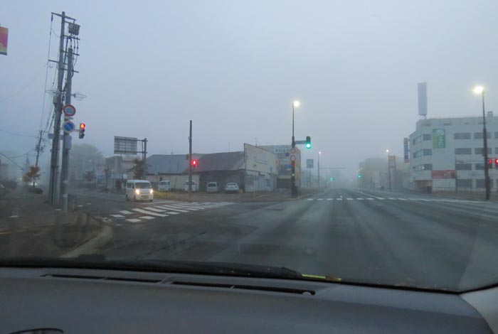 webnews今朝の北見/交差点から北4条通り側のパレスビル方向