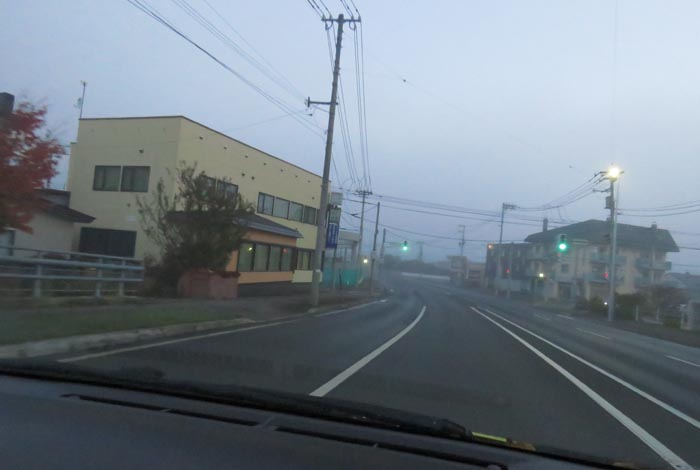 webnews今朝の北見/無加川橋を渡り南大通り交差点方向