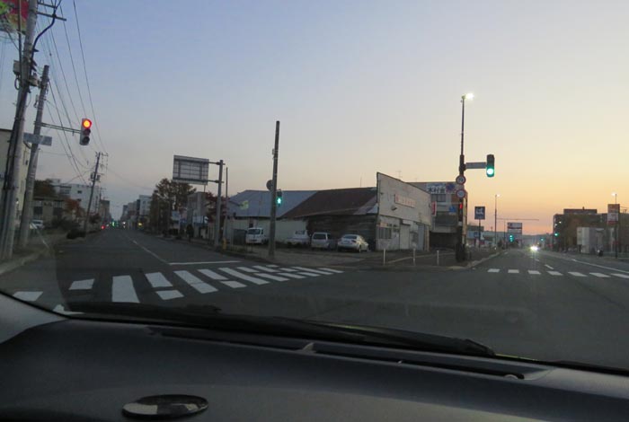 webnews今朝の北見/交差点から北4条通り側のパレスビル方向