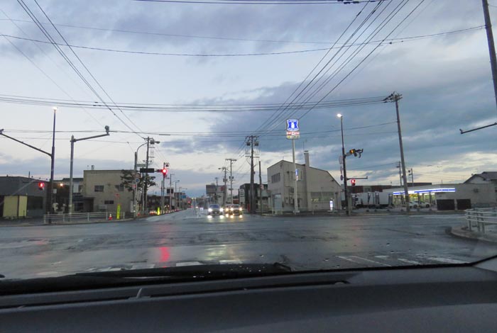 webnews今朝の北見/交差点から奥は常呂方面