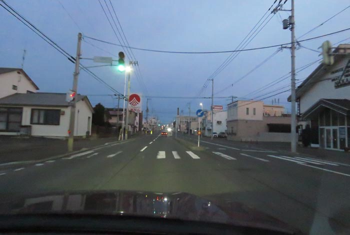 webnews今朝の北見/とん田通り、南大通り交差点から国道39号方向