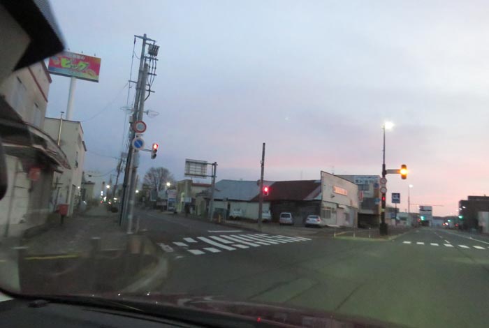 webnews今朝の北見/交差点から北4条通り側のパレスビル方向