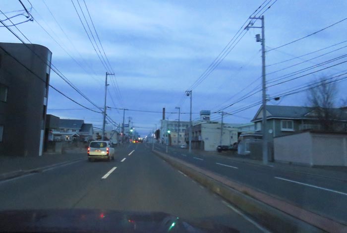 webnews今朝の北見/とん田通り、南大通り交差点から国道39号方向