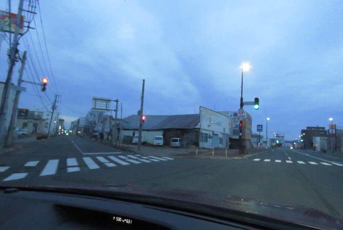 webnews今朝の北見/交差点から北4条通り側のパレスビル方向