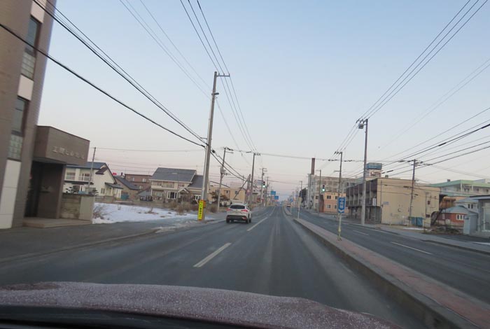 webnews今朝の北見/とん田通り、南大通り交差点から国道39号方向