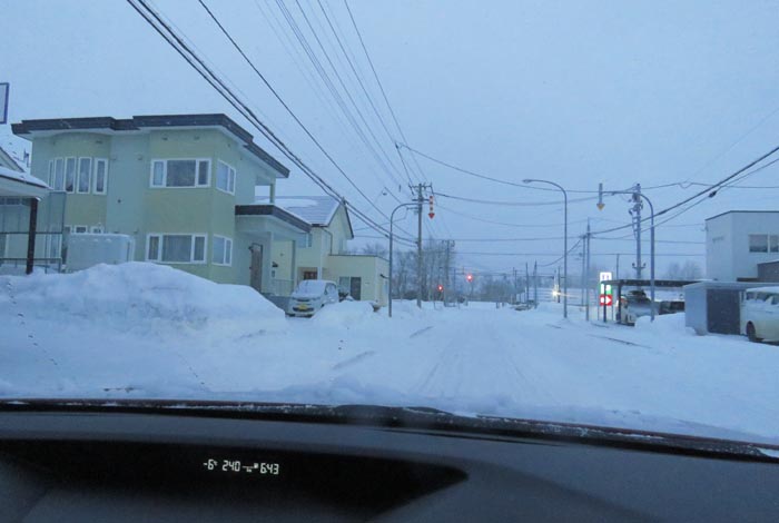 webnews今朝の北見/西5号線、南岸通りの交差点