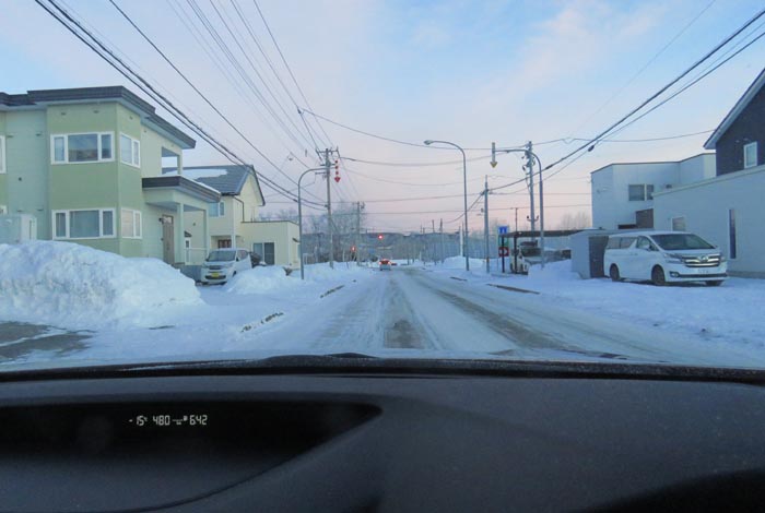 webnews今朝の北見/西5号線、南岸通りの交差点