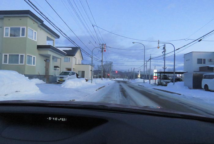 webnews今朝の北見/西5号線、南岸通りの交差点
