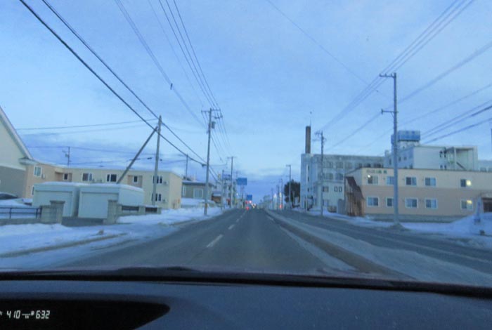 webnews今朝の北見/とん田通り、南大通り交差点から国道39号方向