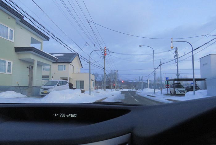 webnews今朝の北見/西5号線、南岸通りの交差点