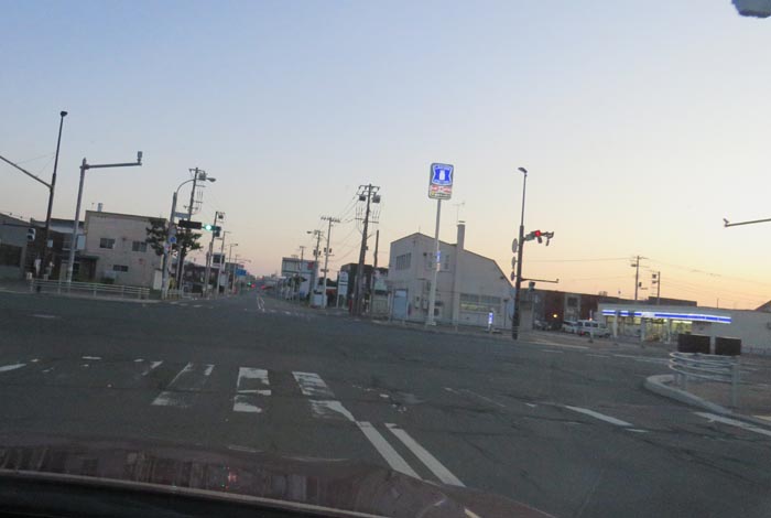 webnews今朝の北見/交差点から奥は常呂方面