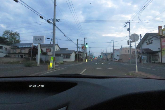webnews今朝の北見/とん田通り、南大通り交差点から国道39号方向