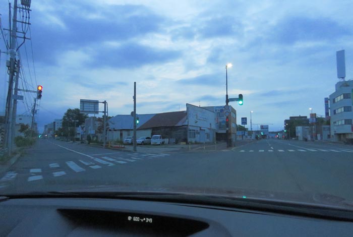 webnews今朝の北見/交差点から北4条通り側のパレスビル方向