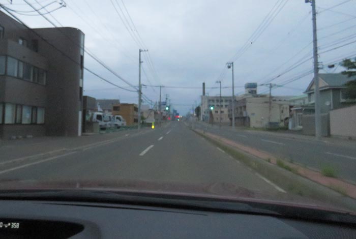 webnews今朝の北見/とん田通り、南大通り交差点から国道39号方向