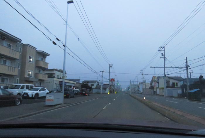 webnews今朝の北見/とん田通り、南大通り交差点から国道39号方向